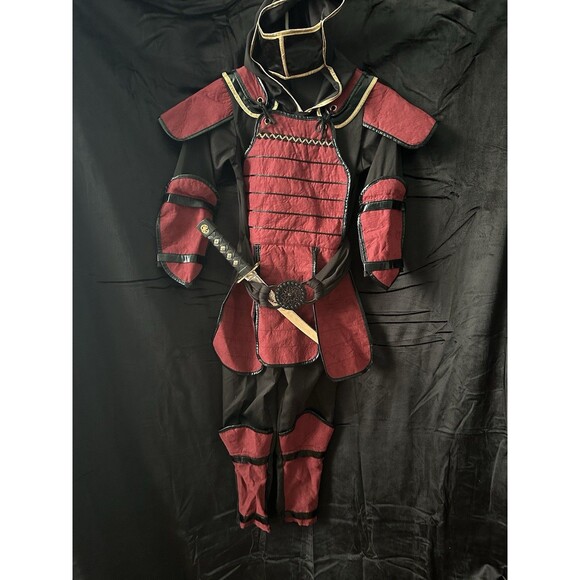 Teetot & Co Kids Delux Ninja Knight Halloween Costume W/ Built In Mask Sz 7/8 - Picture 1 of 6